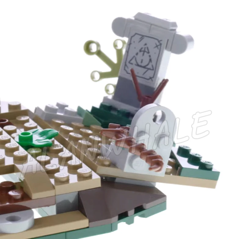 208pcs Magical World of Wizards The Rise of Volde Graveyard Tombstones 11345 Building Kits Toys Compatible With Bricks view 4