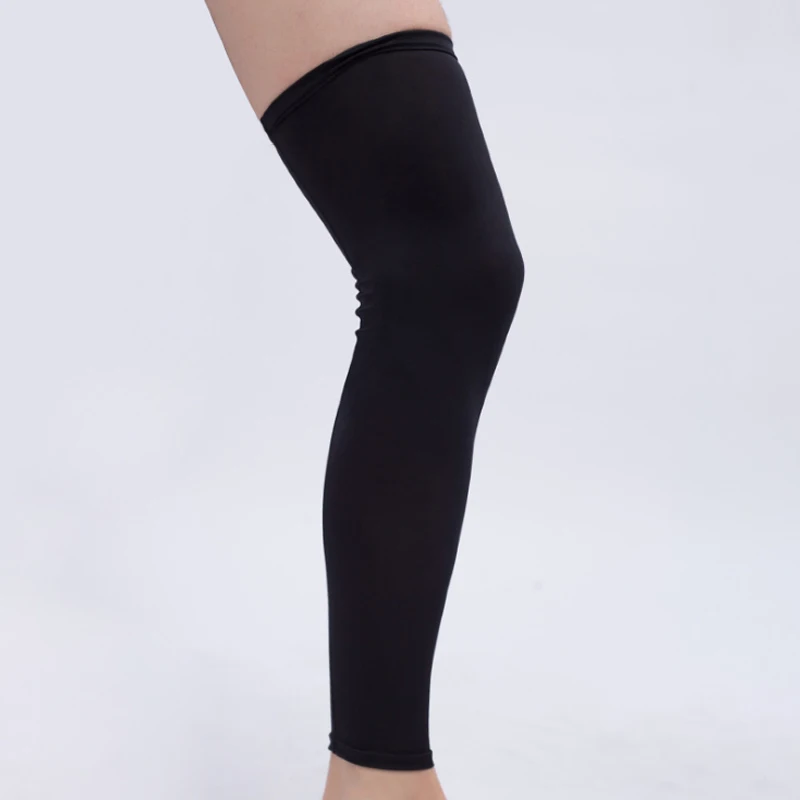 1Pcs Leg Compression Sleeve Men Youth Basketball Sports Footless Calf Compression Socks Knee Brace Support Helps Arthritis New
