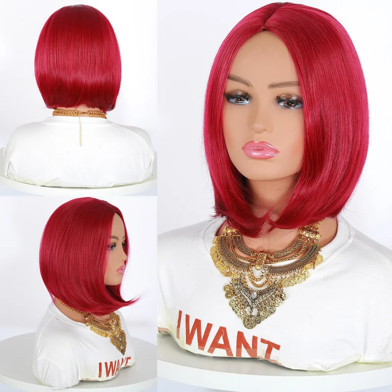 

Модные европейские и американские короткие волосы, японский парик из высокотемпературного волокна для похудения лица Бобо