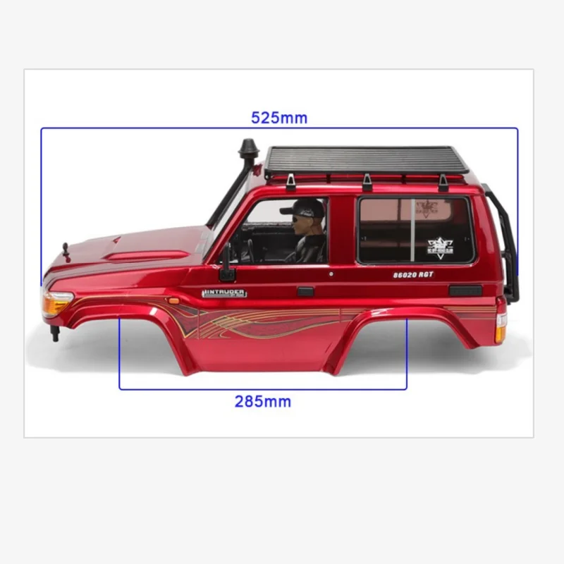 RGT RC Spare Parts P86486-1 Red PC Pre-assembled Completed  Bodyshell P86486-3  For RGT EX86020 1/10 scale RTR crawler - Intrude