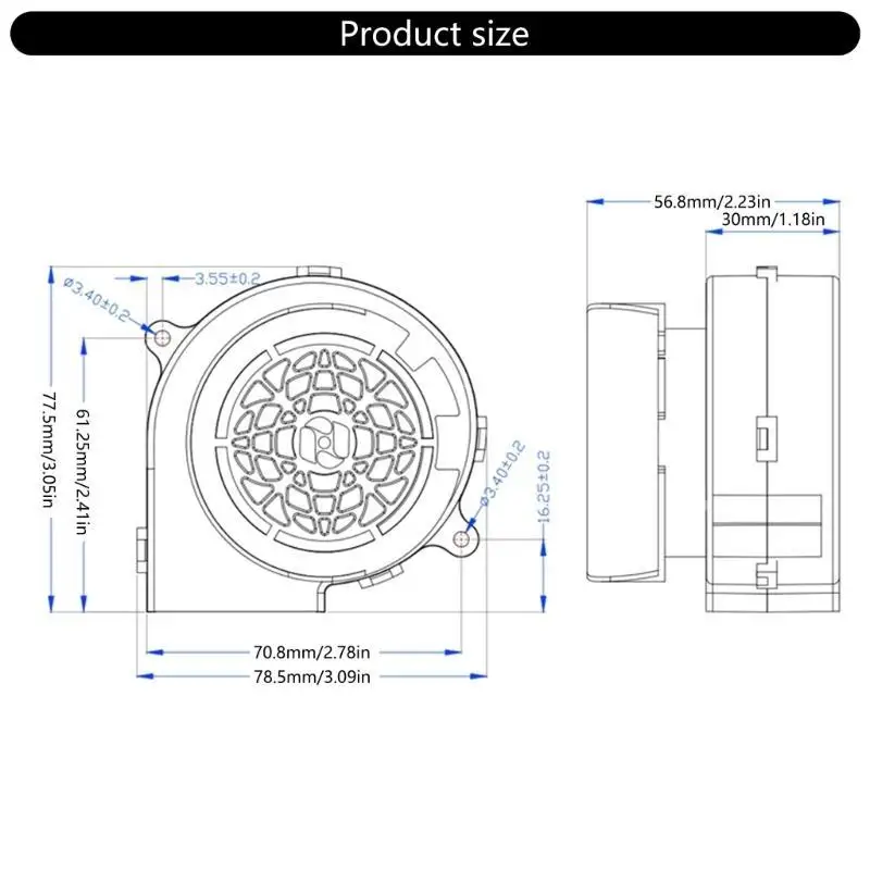 Brushless Inflatable Air Blower Reusable Replacement Fan for Outdoor Holiday Yard Inflatables Decorations