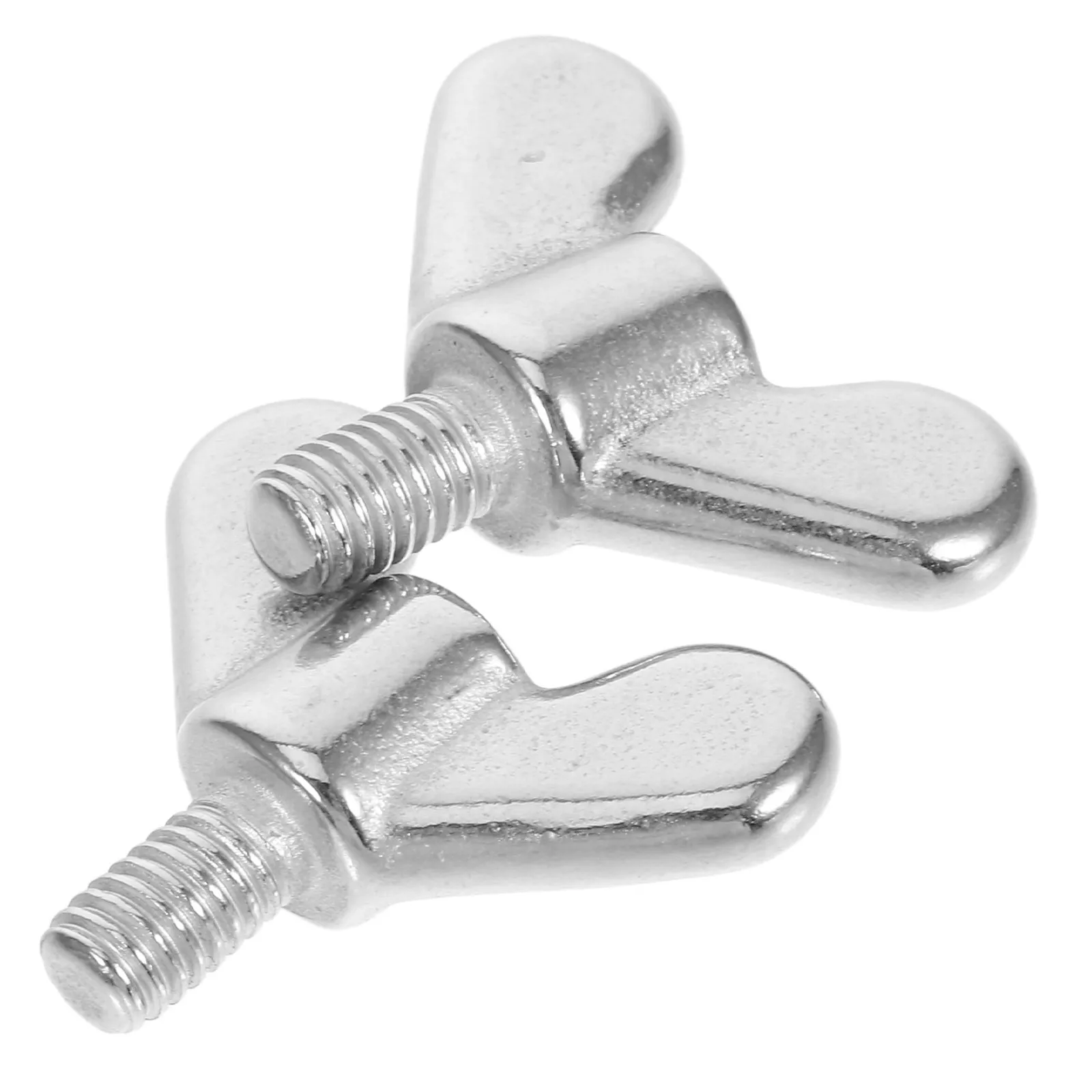 2Pcs Stainless Steel Flagpole Bolts Butterfly Nut Screws Hand Tightening Secure Fastening for Flag Mounting Bed Frame Hardware