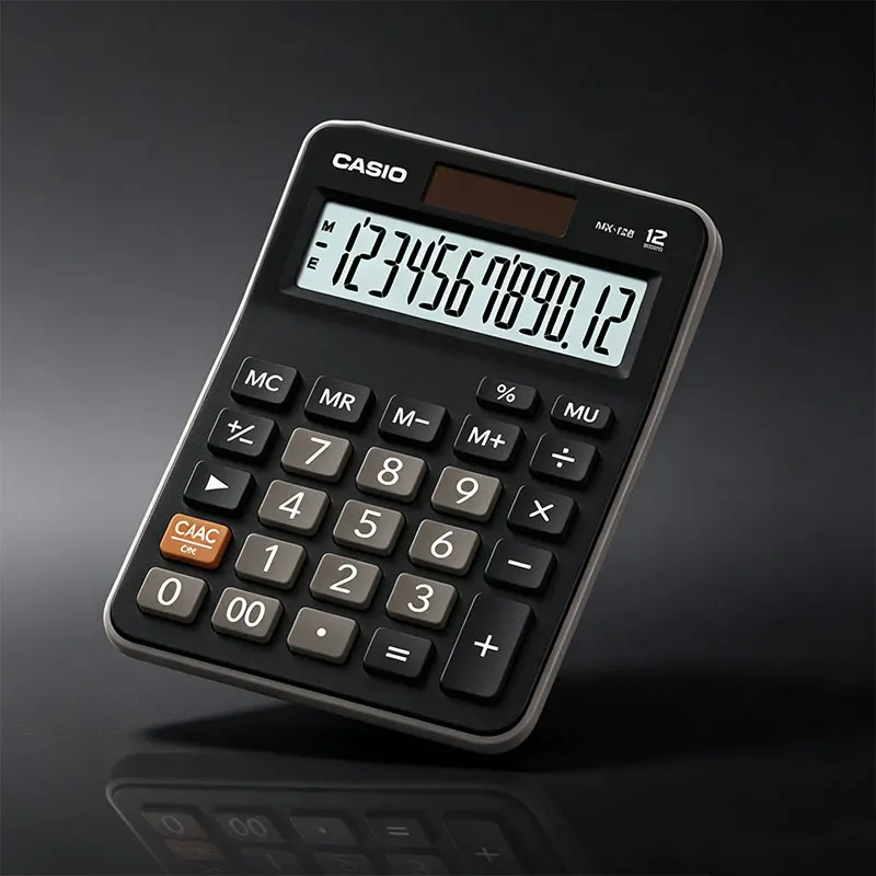 Casio FX-82ES/MX-12B/MH-12/DH-14/DX-12B/AX-12B wetenschappelijke rekenmachine, multifunctioneel, voor zakelijk en financieel gebruik op kantoor.