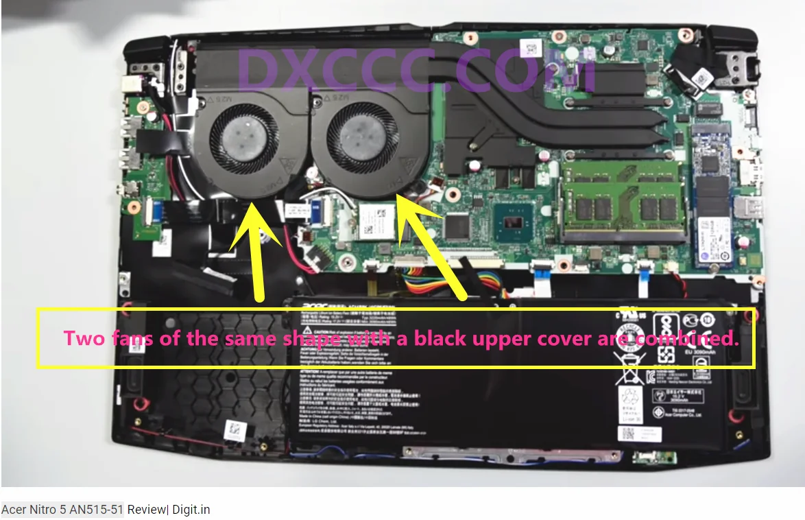 FCN FJCL DC28000JRF0 CPU wentylator chłodzący do ACER Nitro AN515-52 AN515-53-52FA A715-72 A717-72 N17C1 CPU wentylator chłodzący