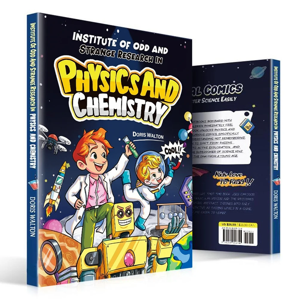 Cómic de Física y Química para Niños: Guía Divertida de Ciencia STEM con Explicaciones Sencillas, Ejemplos de la Vida Real y Experimentos