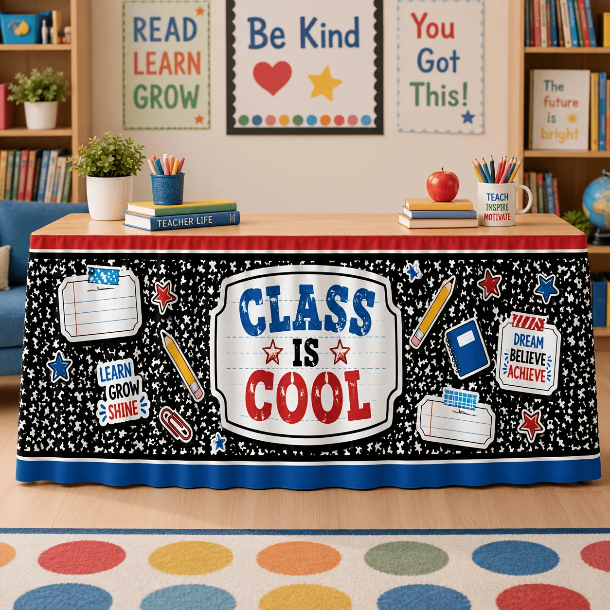 Party table skirt set 