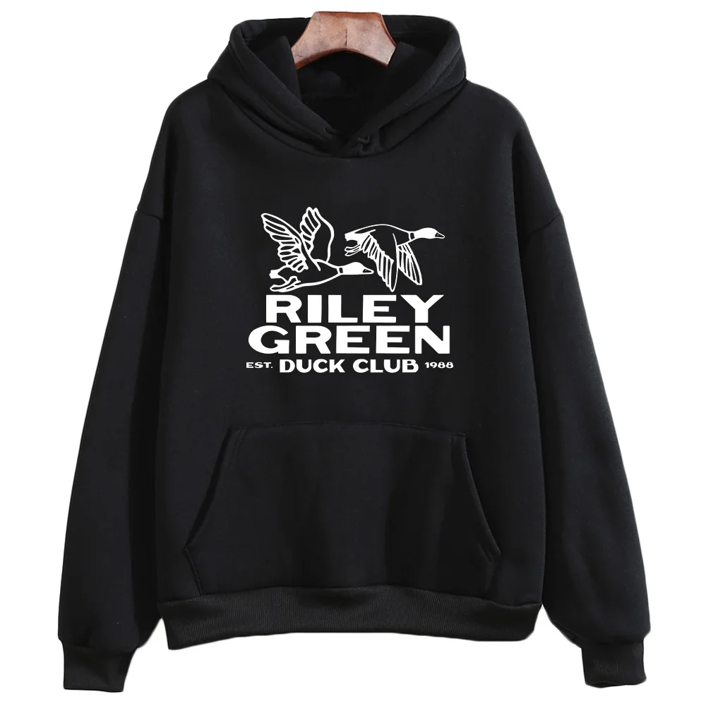 Image of Riley Green Duck Club Carhartt Hoodie New Country Music Pullover Vintage Herrenbekleidung Herbst Unisex Langarm Sweatshirts