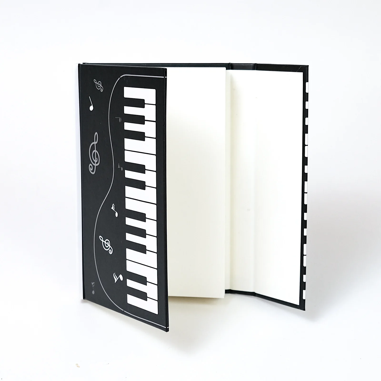 Piano Themed Hardcover Notebooks Magnetic Closure Flap Songwriting Class Notes Daily Smooth Writing Thickened
