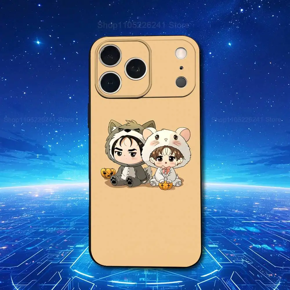 J-Jinx JaekYung Kim-Dan لطيف آيفون 13,17,11,12,16,14,15,Plus,Pro Max,XS,X,XR,SE,Mini,8,7,Soft سيليكون حافظة هاتف سوداء