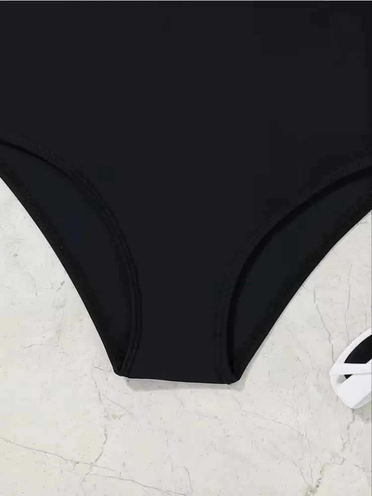 Maillot de bain une pièce pour filles, rose, noir, pour enfants de 6 à 12 ans, tenue de plage, pour adolescents, 2025