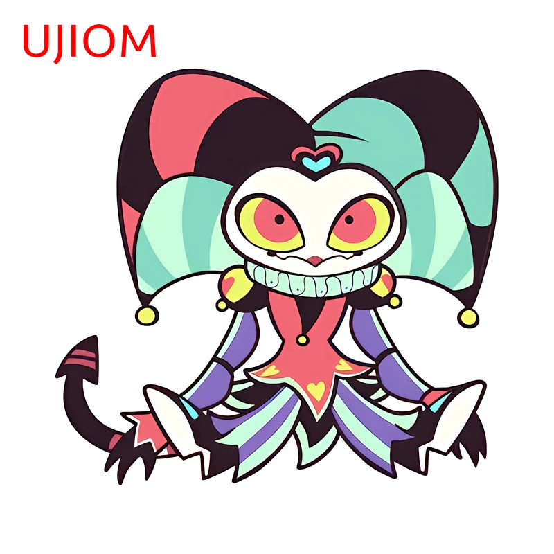 UJIOM Helluva Boss Fizzarolli Wall Sticker Lovely Cartoon Smart Home Adhesive Practical Decals For Smooth And Clean Surface