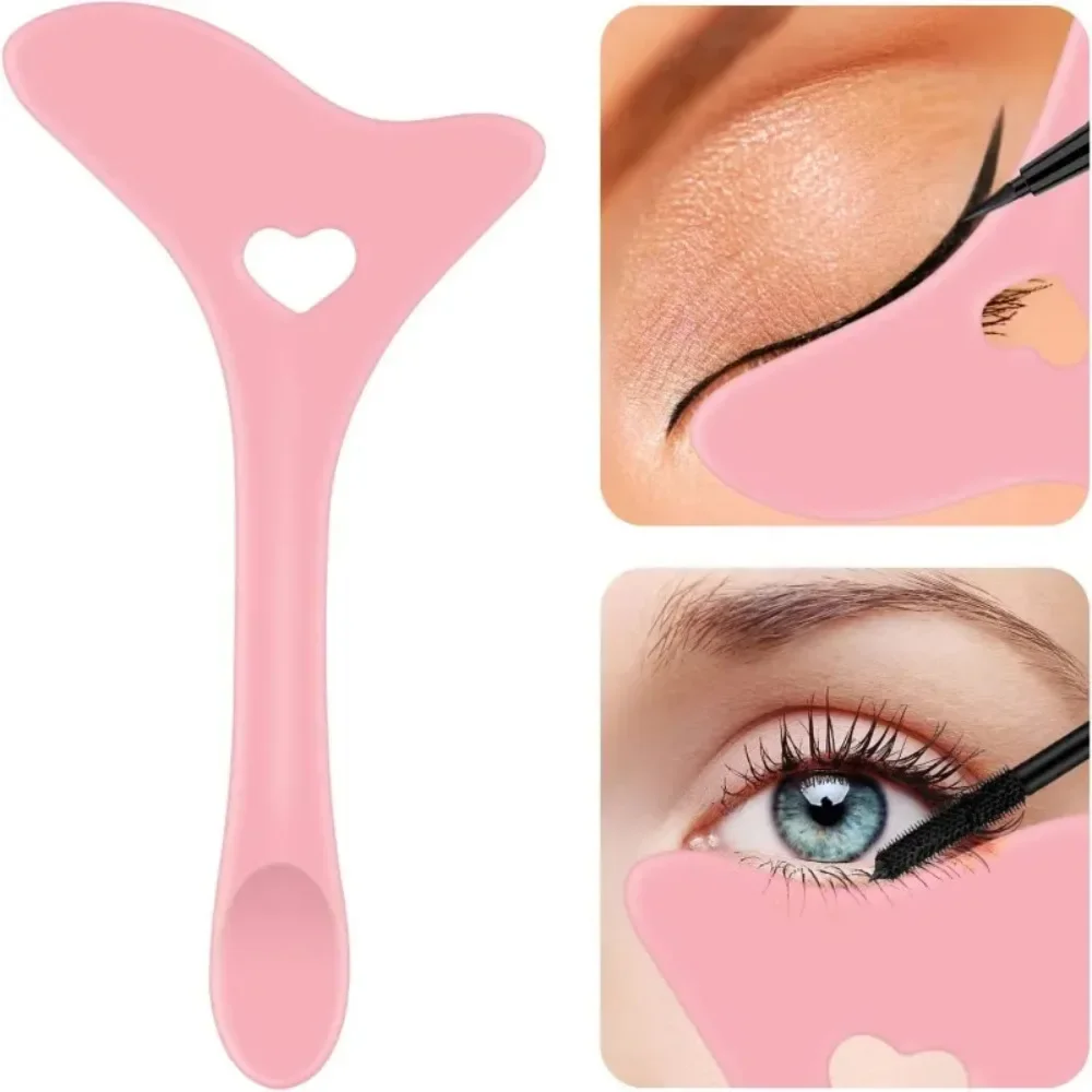 Multifunctionele Eyeliner Sjabloon Assisteren Eyeliner Tool Mascara Siliconen Flap Trekken Lip Lijn Oogschaduw Herbruikbare Gezichtsmake-Up Tool