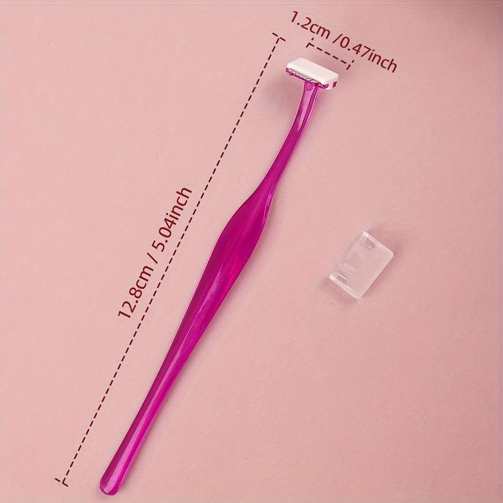 3 pçs/set conjunto de navalha de sobrancelha, navalha de modelagem de sobrancelha de segurança de aço inoxidável em forma de t, aparador de cabelo modelador de sobrancelha, ferramentas de maquiagem