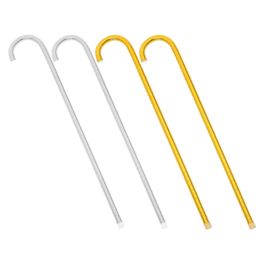 4 stuks Kids Jazz Dance Cane Props Lichtgewicht Decoratieve Kruk Stok Halloween Cosplay Party Dress Up Kinderen Dance Cane