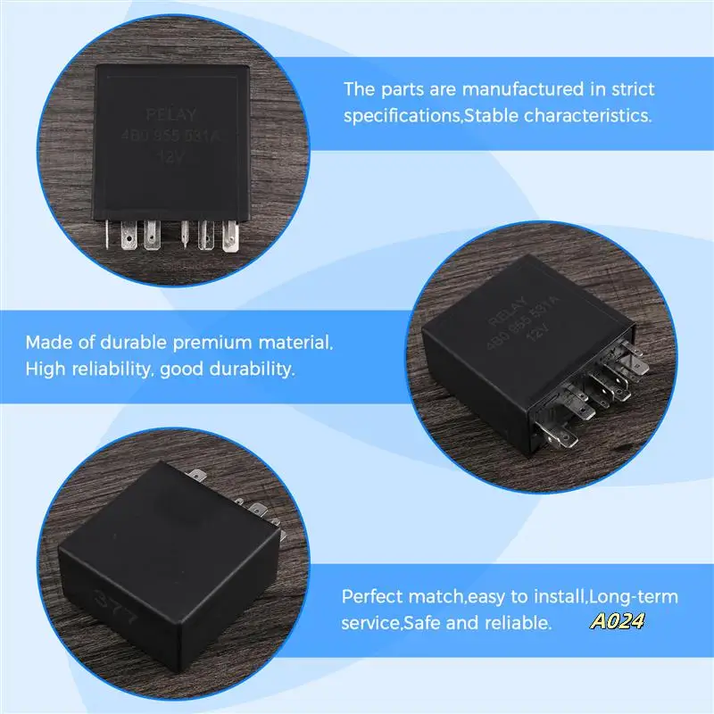 377 11 Pin Intermittent Delay Wiper Motor Control Relay For-Golf-Passat Jetta- A4 4B0955 531A 4B0955531A