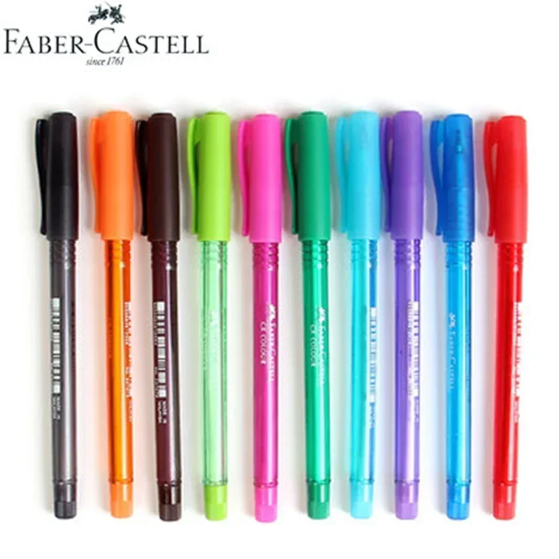 10Pcs FABER CASTELL 2470 Gel Pen Ballpoint Pen 1.0mm 9 Colors for Choose Office and School supplies