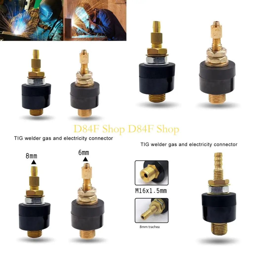 

D84F Модернизированный газовый электрический быстрый разъем MIG TIG Сварочная горелка Расходные материалы M16x1,5 Нержавеющая