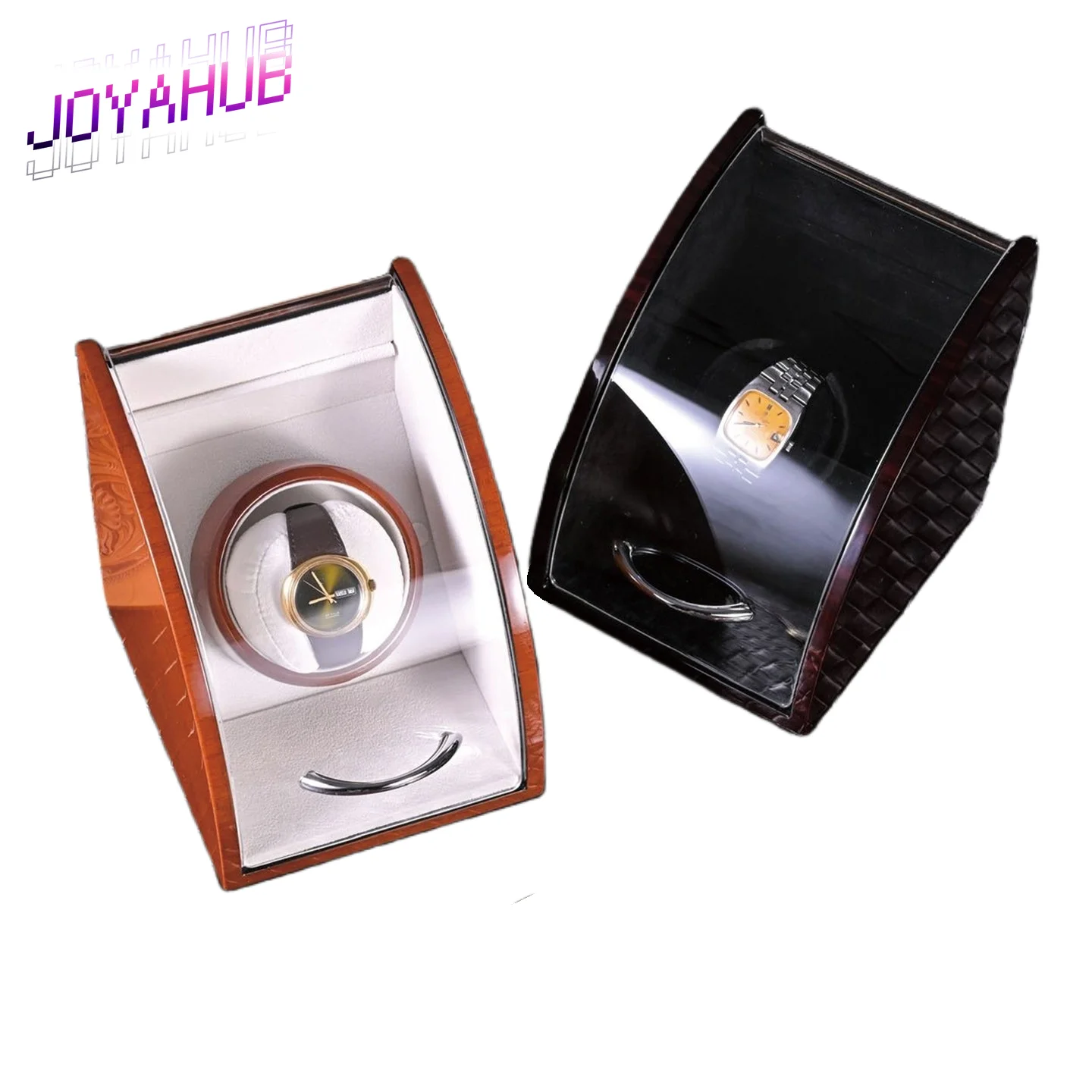 Custom LOGO Luxury Silent Watch Winder Automatic Mechanical Watch Anti-magnetic Winder Household Watch Winding Device Storage