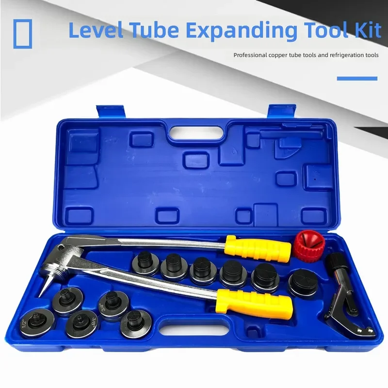 CT-100-L Tube Expander 10-42mm Lever Type A Plastic Box Copper Pipe Connection Expansion Tool Professional Manual Flaring Kit