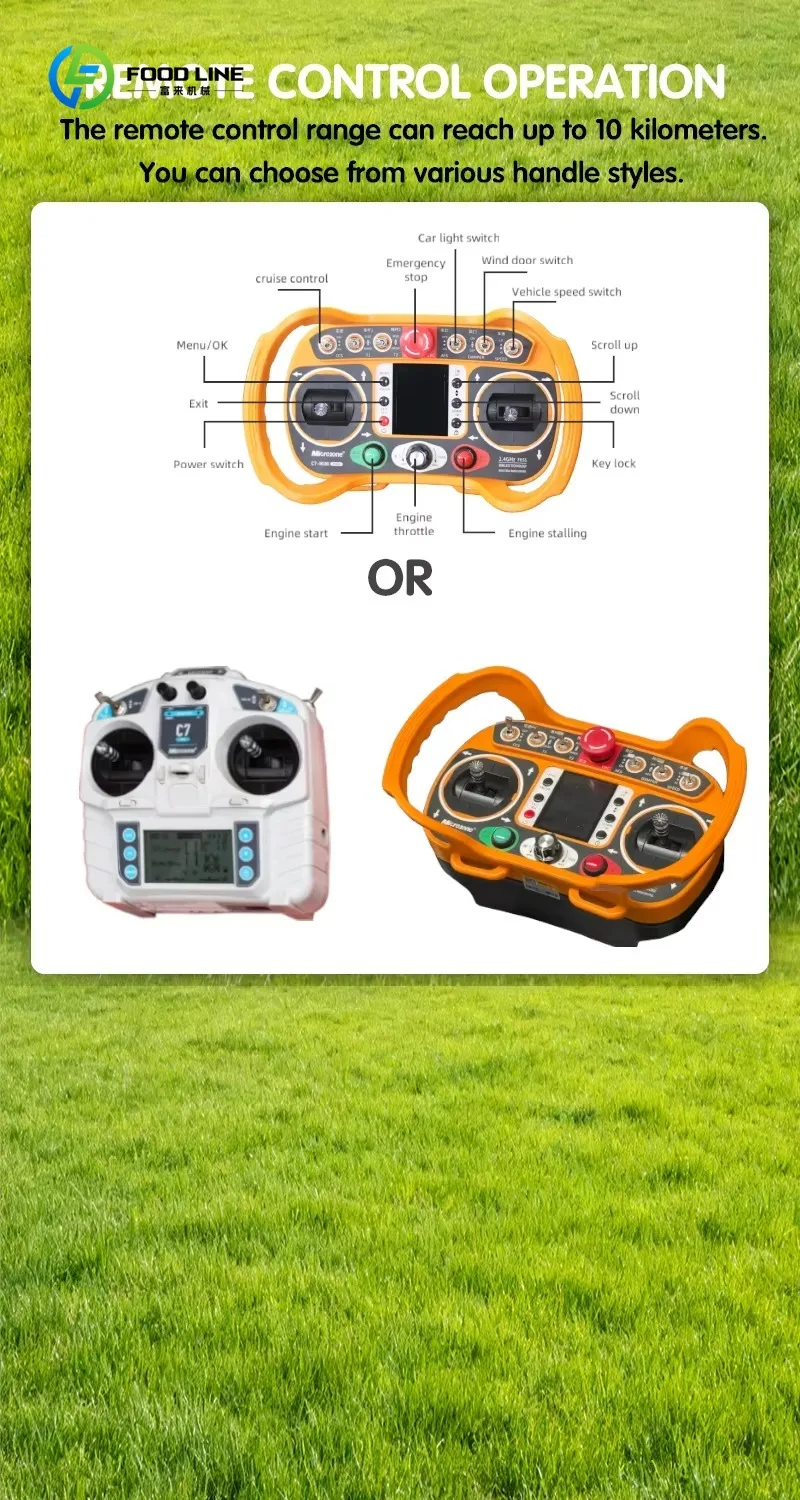 Customized Free Shipping Industrial Grade Remote Control Lawn Mower with 4-Stroke Engine