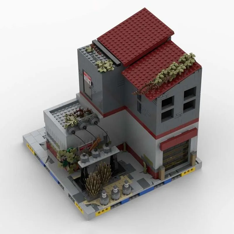 وحدات بناء المدينة Moc قوالب بناء المهملات نموذج المرآب التكنولوجيا وحدات كتل هدايا عيد الميلاد اللعب لتقوم بها بنفسك مجموعات الجمعية