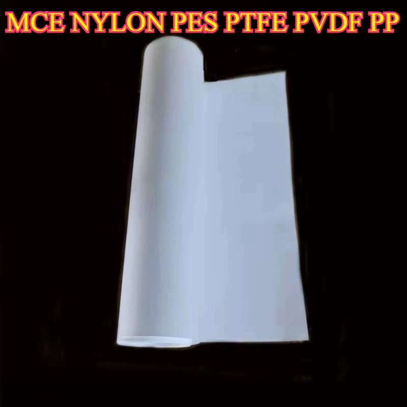 Laboratory Microporous Filter Membrane Roll Membrane Nylon Membrane MCE PTFE PES PVDF BF PP Large Sheet Filter