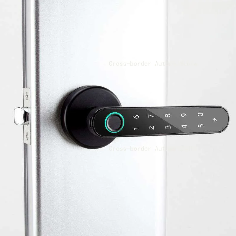 Spherical Fingerprint Lock Semi-automatic Electronic Lock One Touch Open Password Lock for Wooden Door Home Apartment Office