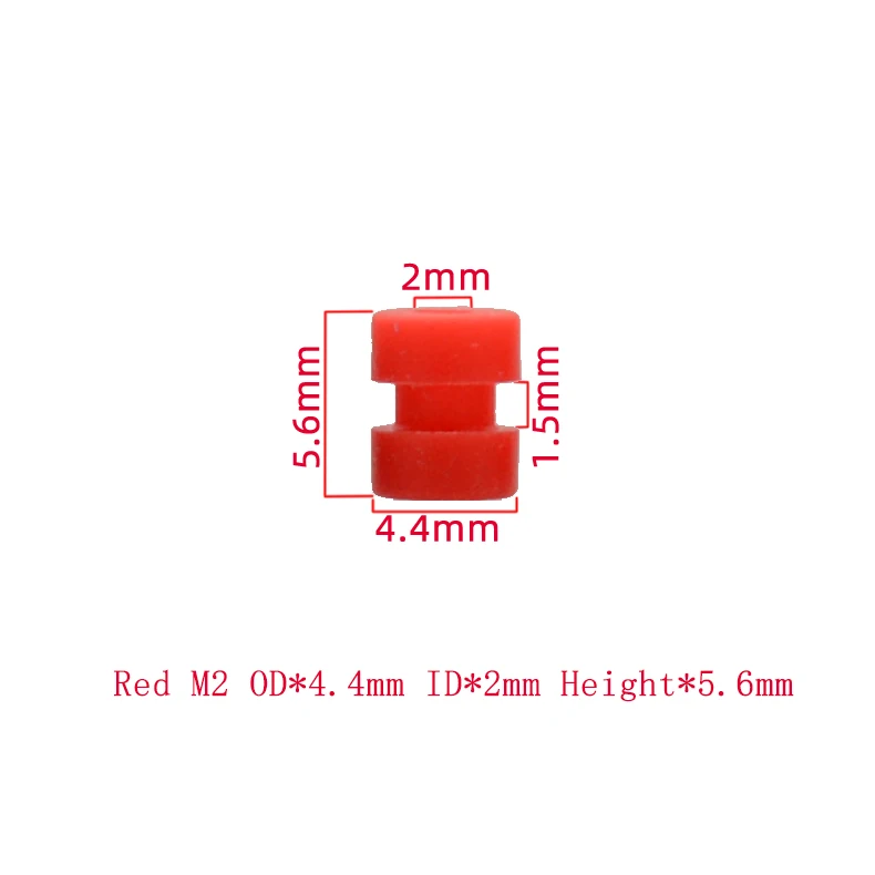 10PCS M2/M3 Gummi Stoßdämpfer Silikon Dämpfung Ball Anti-vibration Bälle Für FPV Drone Quadcopter Flug control F4 F7