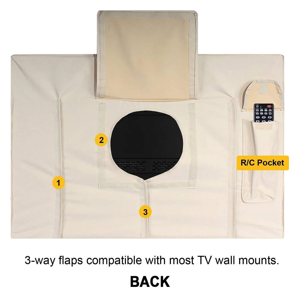 

Universal Waterproof Outdoor Cover Dustproof Weatherproof Protector for All Sizes Wall Mounts 360 Rain