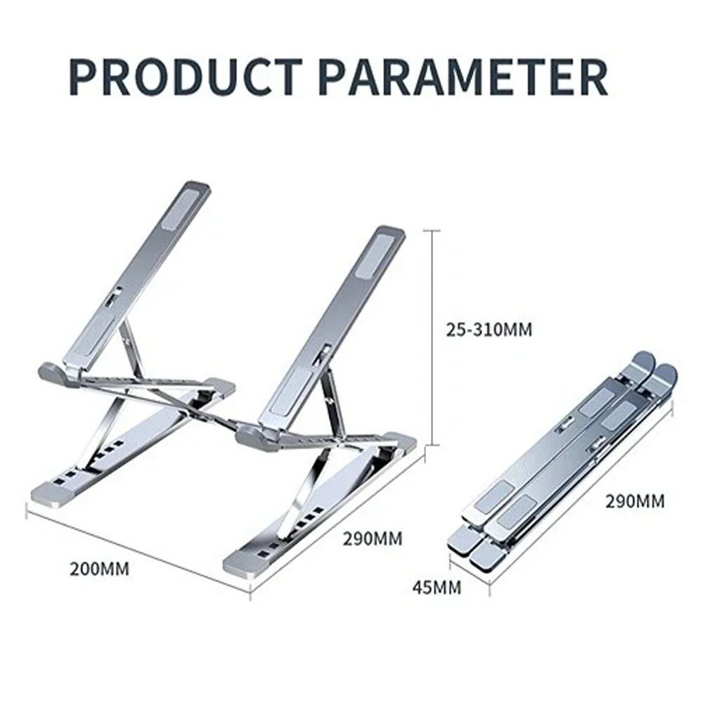 Aluminum N8 Foldable Laptop Stand Adjustable Portable Notebook Bracket Support Base Holder For Macbook Air Pro Accessories Stand
