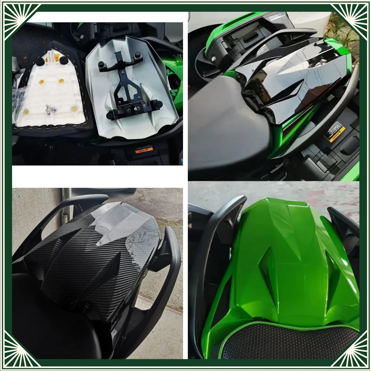 Motorcycle Seat Fairing For Kawasaki Ninja 1000SX Z1000SX 2011 - 2022 Pillion Rear Passenger Seat Cowl Cover Tail Accessories