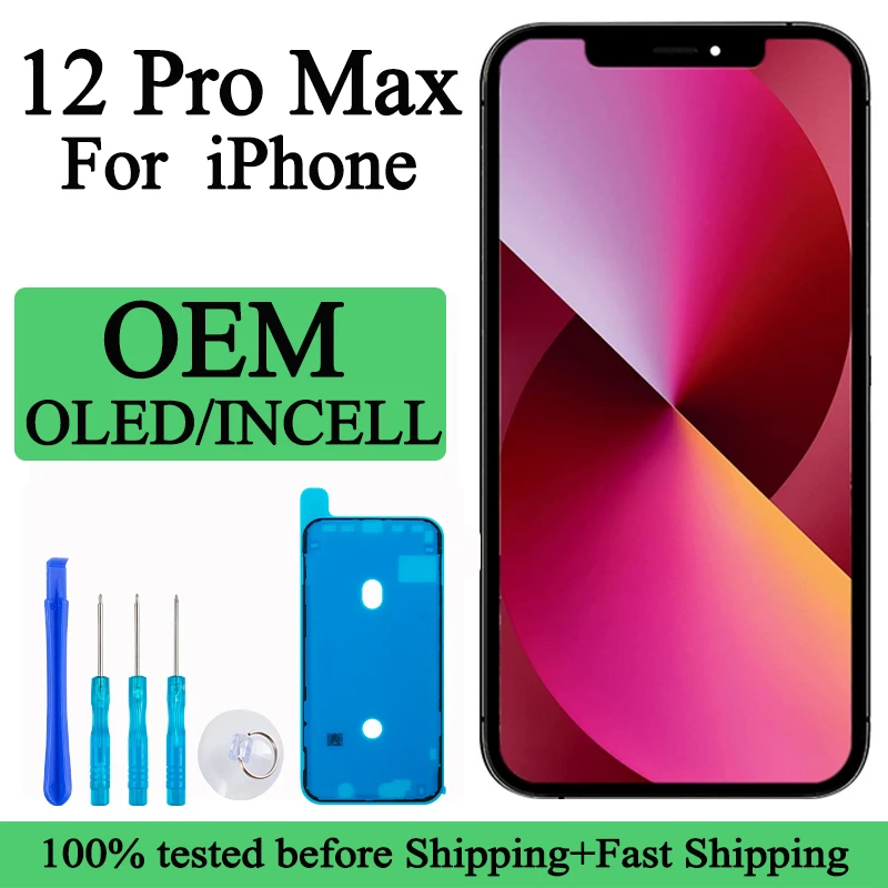 A2411 A2342 A2410 A2412 Premium Lcd For IPhone 12 Pro Max New Display Touch With 3D Touch Screen Replacement Factory Display