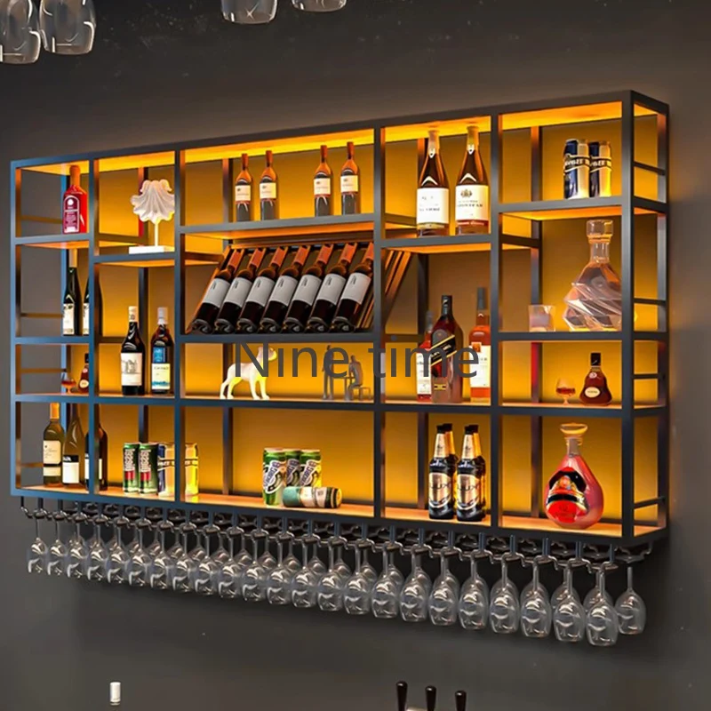 

Club Bottle Wine Cabinets Living Room Liquor Drink Industrial Bar Cabinet Retail Unique Armoire Vitre Wijn Kast Home Equipment