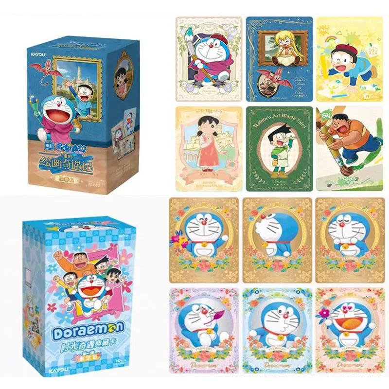 

Genuine KAYOU Doraemon's Doraemon's Adventures in Painting Collection Card - Picture Pack Vol.1 Anime Collection Cards Kids Gift