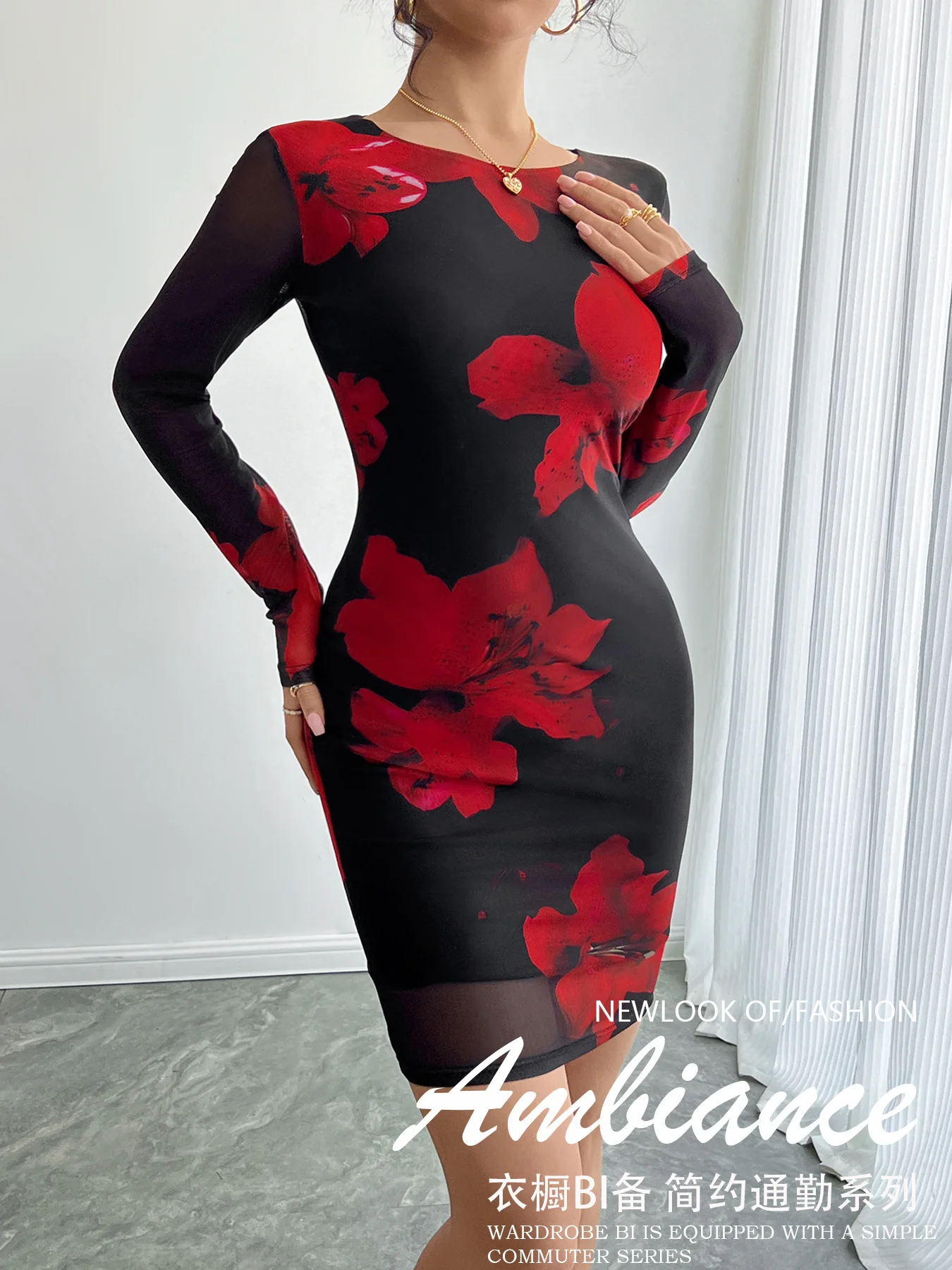 Bodycon Jurken Korte Vrouw Herfst Superplice Hals Kantoor Feest Crossover Voorkant Verpakt V-vormig Decolleté Flatterende Buste Vibe