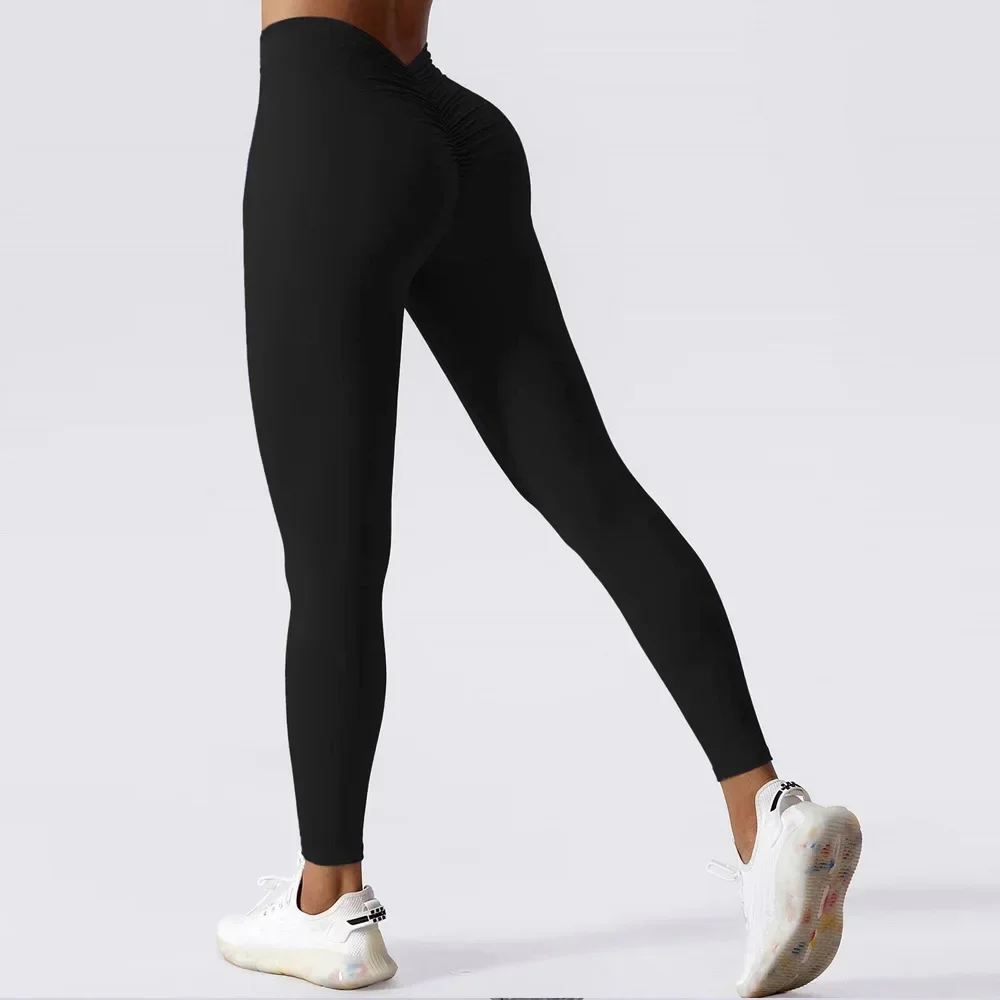 NADANBAO Sexy Scrunch Leggings Push Up Tights 2025 Woman Back V-Waist Gym Sport Women Fitness Legging Butt Lift Yoga Pants