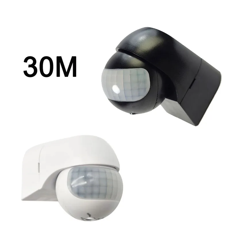 

30 м домашняя охранная сигнализация 180 градусов открытый PIR инфракрасный датчик движения переключатель детектор движения автоматический переключатель освещения