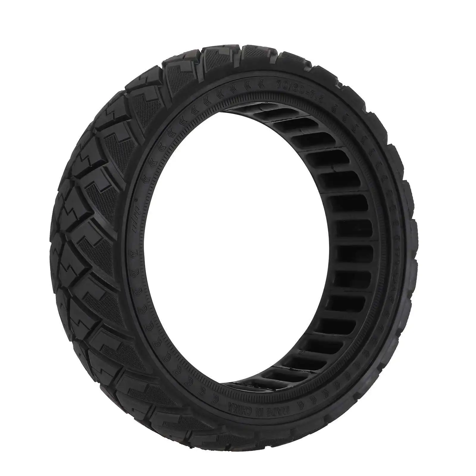 70/60-7.5 Diamond Off-Road Solid Tire Shock Absorbing Explosion-Proof 1250g Replacement for Ninebot ZT3 Scooter