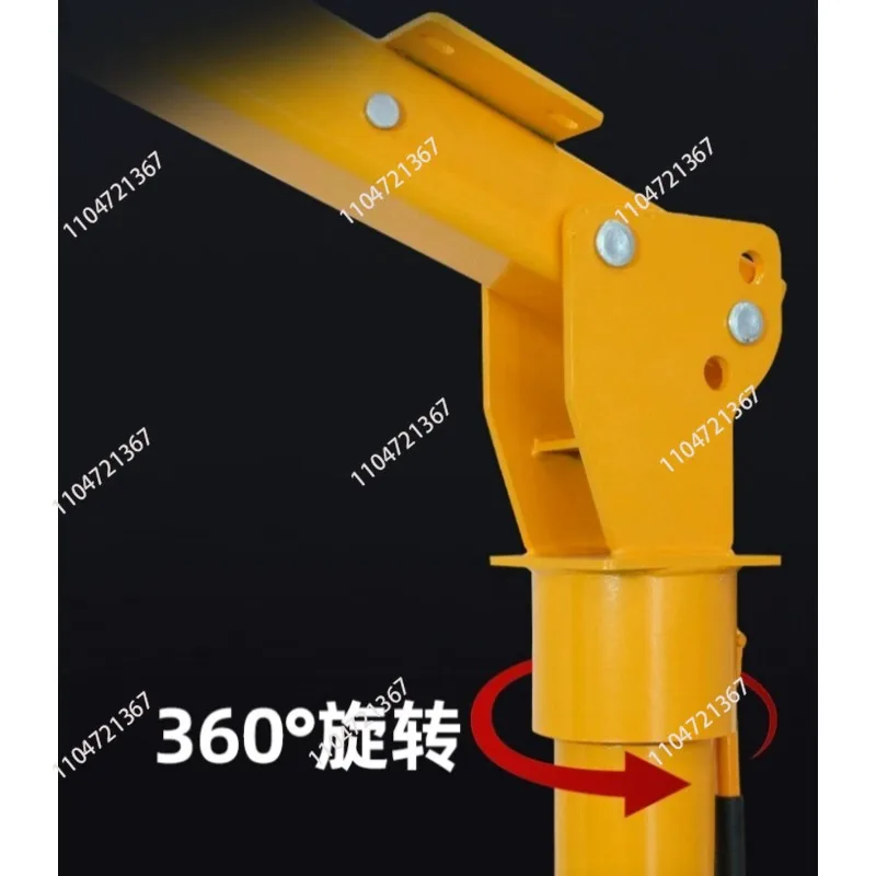small crane truck cantilever crane Car crane with car lift 1 ton 12v24 household 220v mobile lift