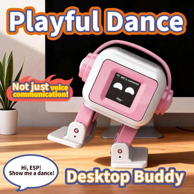 AI EMO Robot 1.54inches Screen Electronic Toys Intelligent Interactive Robots Voiceprint Recognition Companion for Child Gifts
