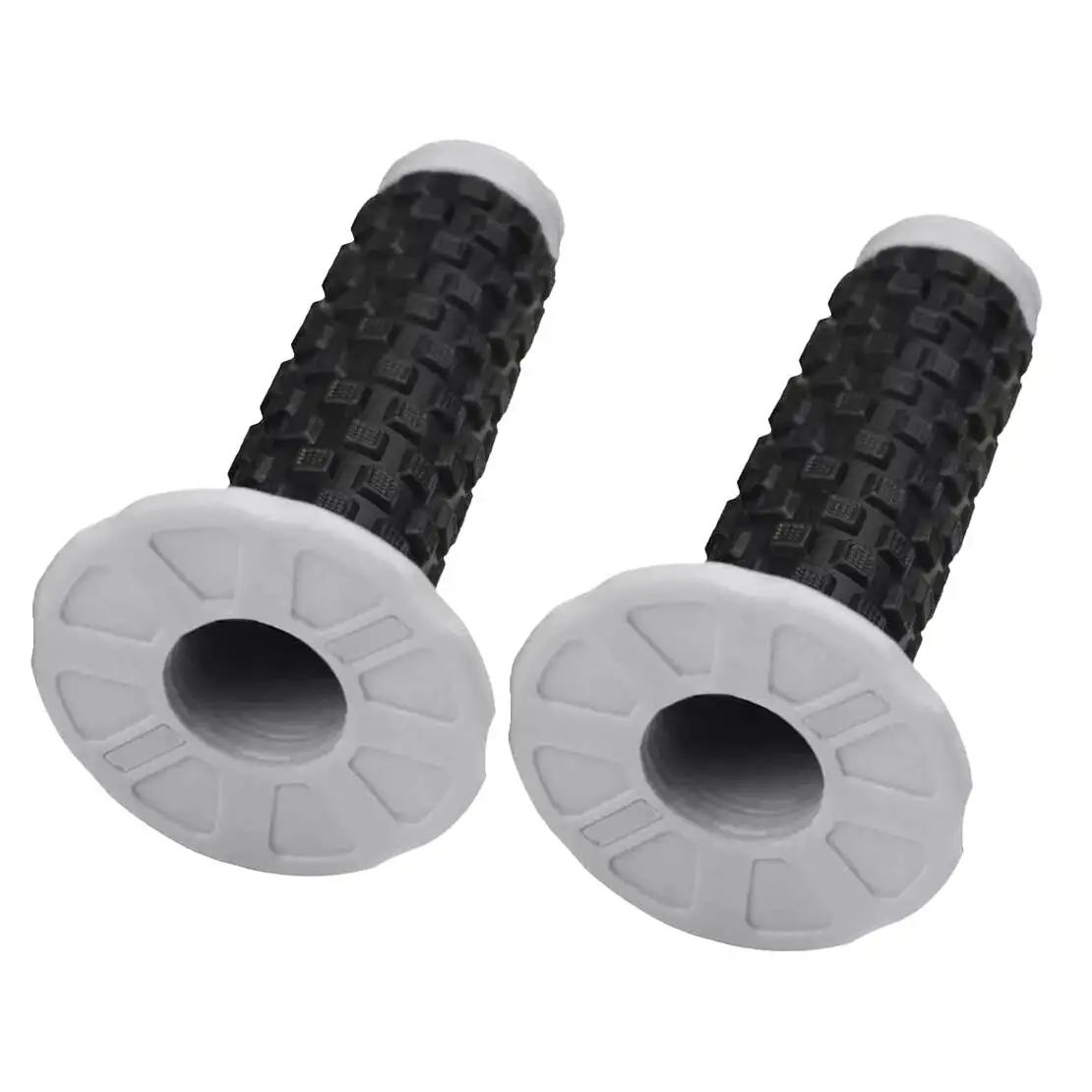 

1 Pair Gray Black Pillow Top Handlebar Grip Rubber Fit for Dirt Bike Motorcycle