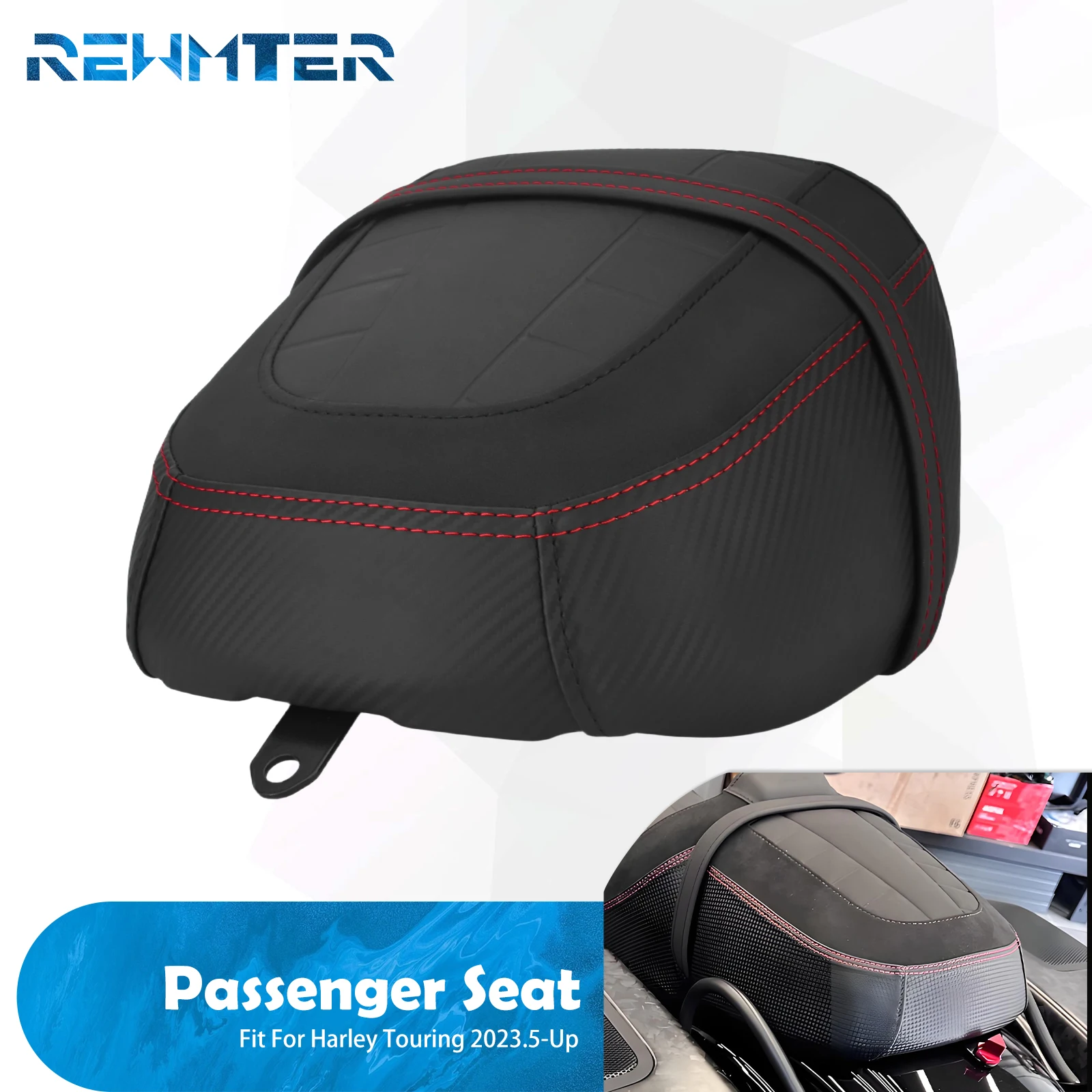 Motorcycle Passenger Seat Cushion For Harley Touring CVO Street Road Glide 23-Up FLHX FLTRX 24-Up FLHXU 25-Up FLHXL FLHXLSE 2026