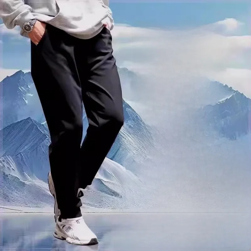 

Men's Thiened Fce Lined Autumn Winter Casual Pants Windproof Water Resistant Durable Straight Leg Breathable Comfortable