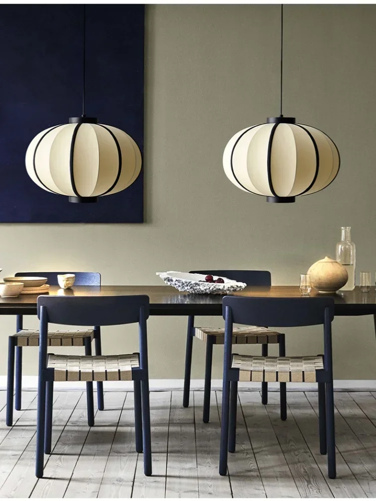 

Nordic Fabric Led Ceiling Chandelier Lustre Lamp Living Dining Room Hanging Lamp Bedroom Pendant Lights Home Decoration Fixtures