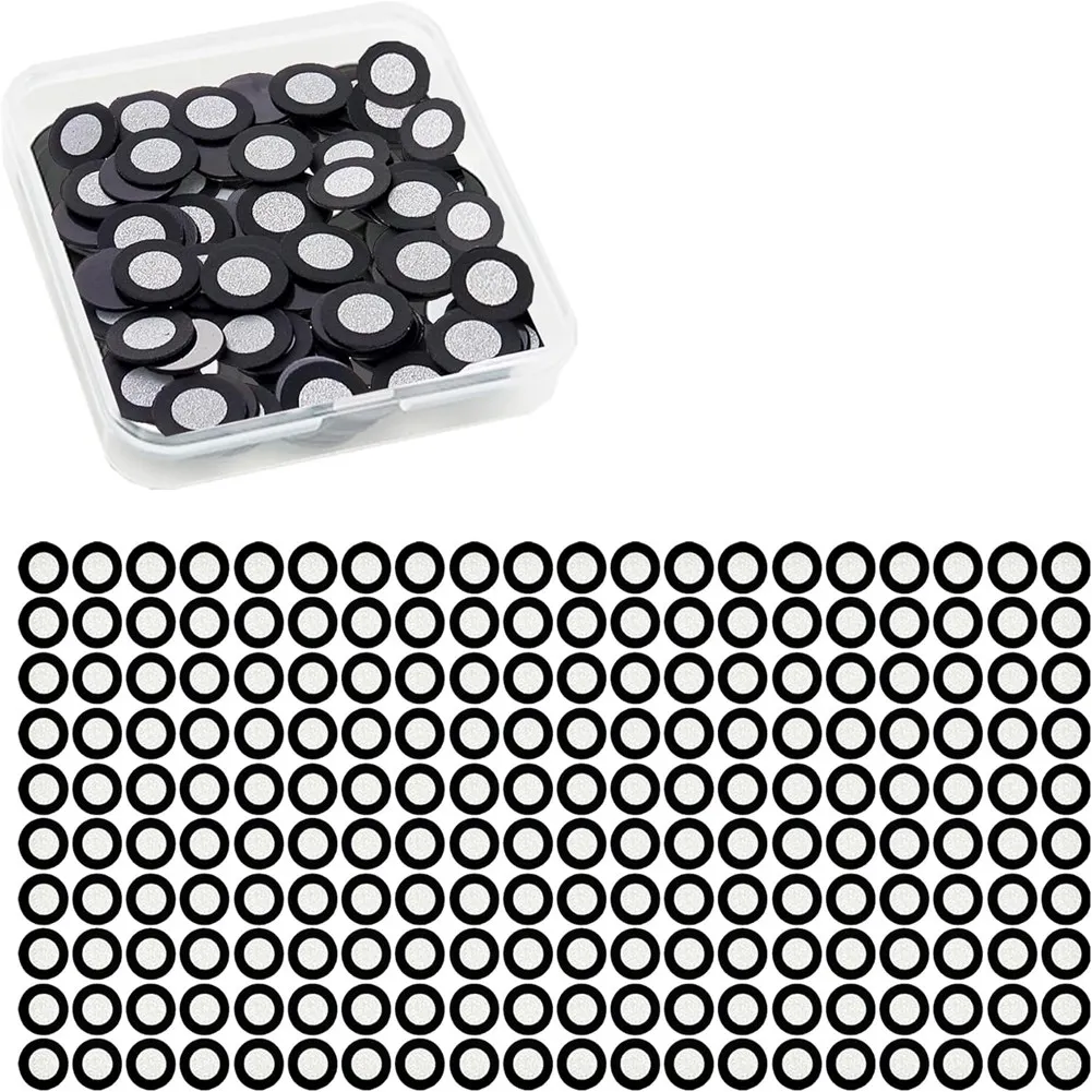 J1UL1N Reusable 3D Scanning Fiducial Markers(200 PCS), 3Mm Inner/6Mm Outer, High-Reflectivity Magnetic For 3D Scanners