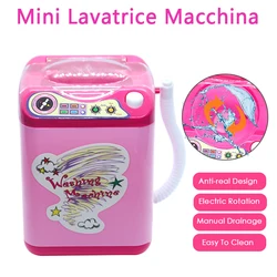 Washing Machine Toy Mini Electric Makeup Brush Cleaner Automatic Cleaning Washing Machine Play Home Toy Coffee Mixer
