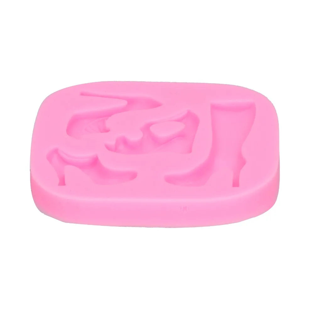 Silicone High Heel Shoe Silicone Mold Easy Release Heat Resistant Chocolate Mold High Heel Shape Candy Mold Cake Decorating
