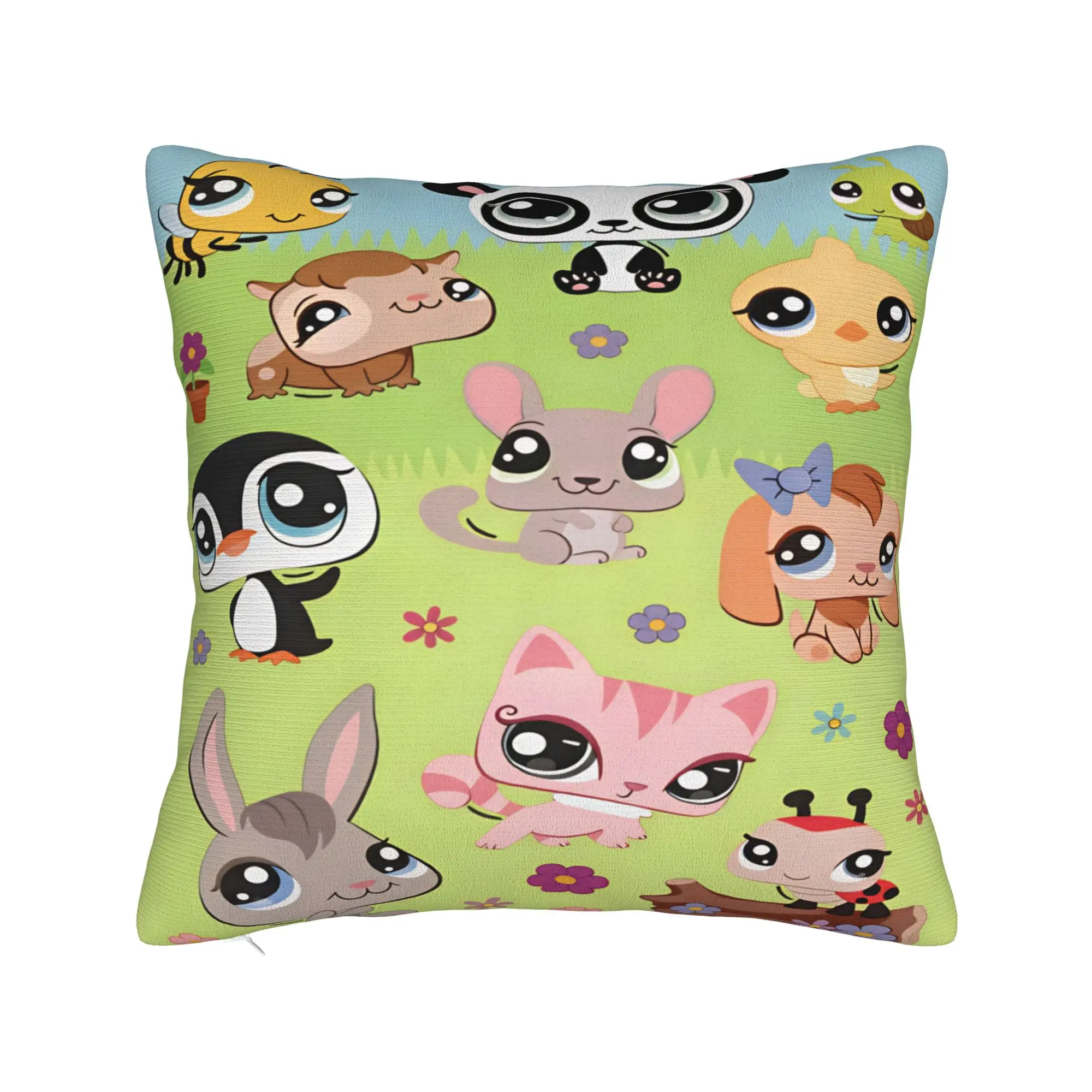 Littlest Pet Cute Pillow Case  Morden Pillow Cover Graphic Pillowcases For Living Room Bed Chair