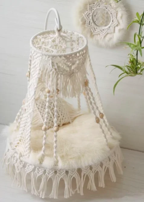 1:12 Dollhouse Miniature Furniture 1:6 Dolls Swing Chair Hammock New Diy Miniature Dollhouse Swing