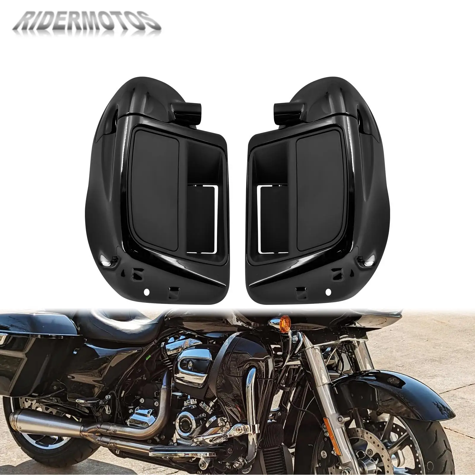 

Мотоциклетные нижние вентилируемые перчатки для Harley Touring Road King Street Electra Glide FLTRX FLHR Ultra 14-2023 обтекатель